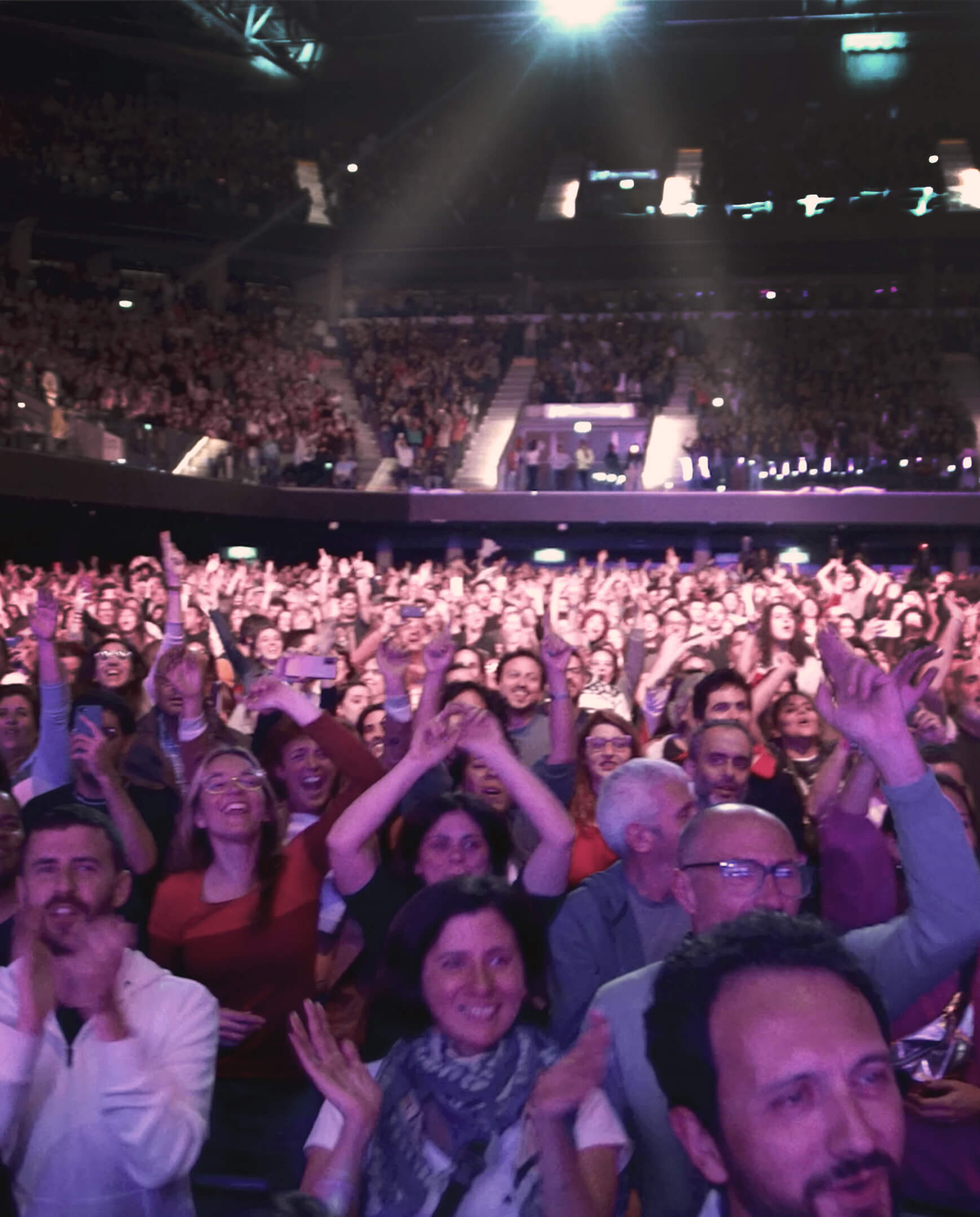 People dancing in a concert